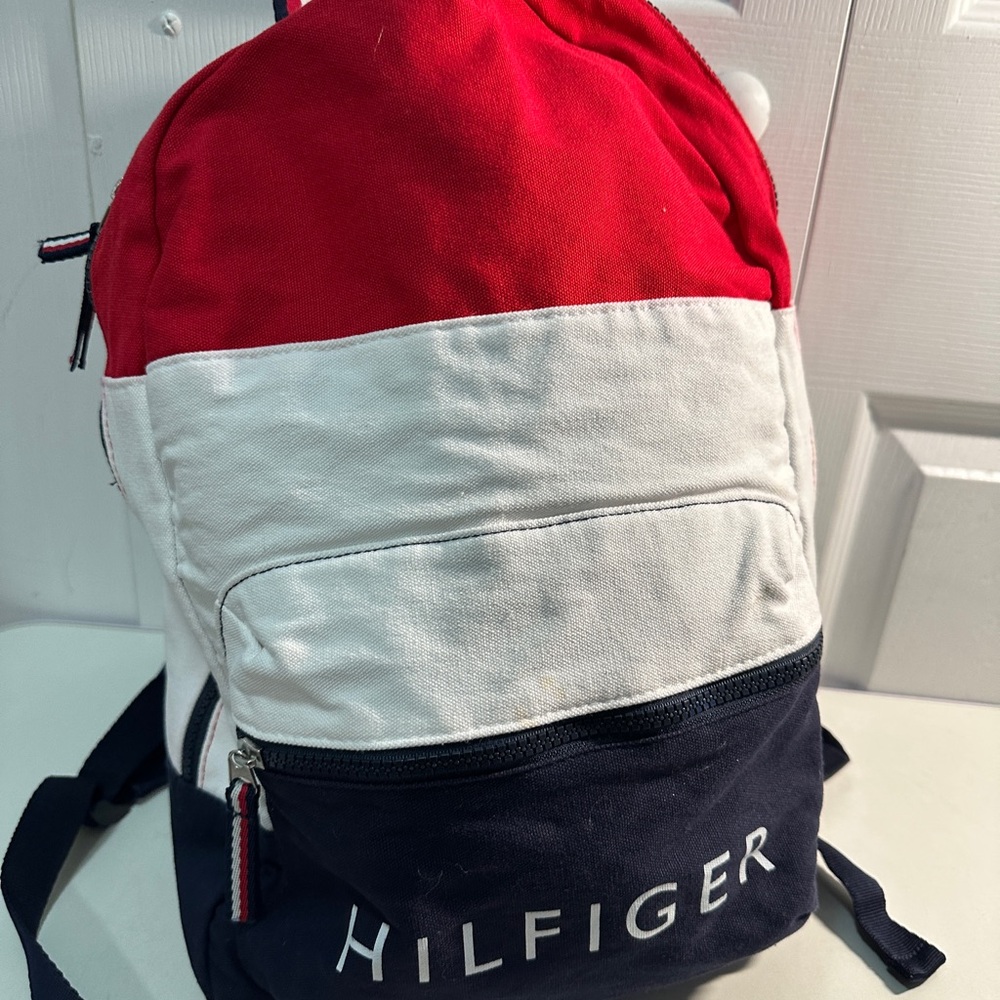 Tommy Hilfiger Red, White, and Blue Women's Backpack - Picture 1 of 10